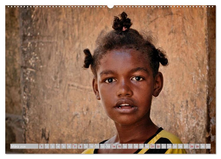 Produktbild: Kinderaugen aus Afrika (hochwertiger Premium Wandkalender 2026 DIN A2 quer), Kunstdruck in Hochglanz