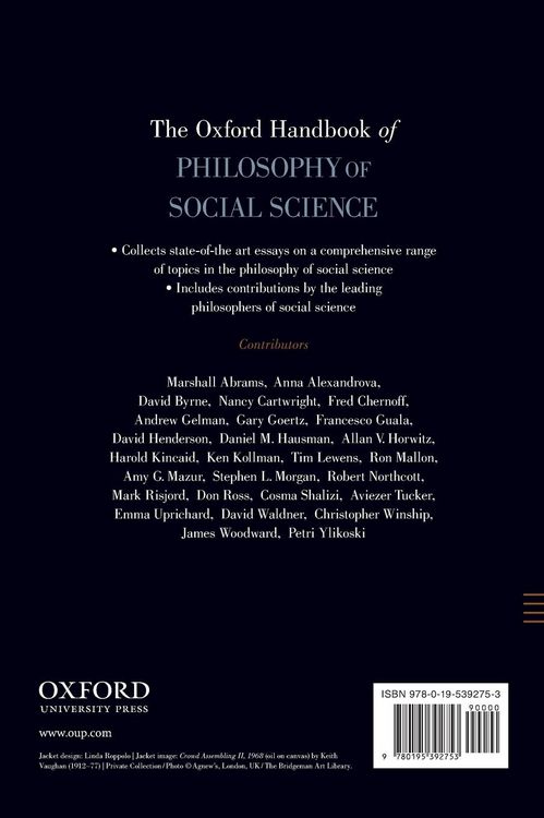 Produktbild: Ohb Philos Of Soc Sci Ohbk