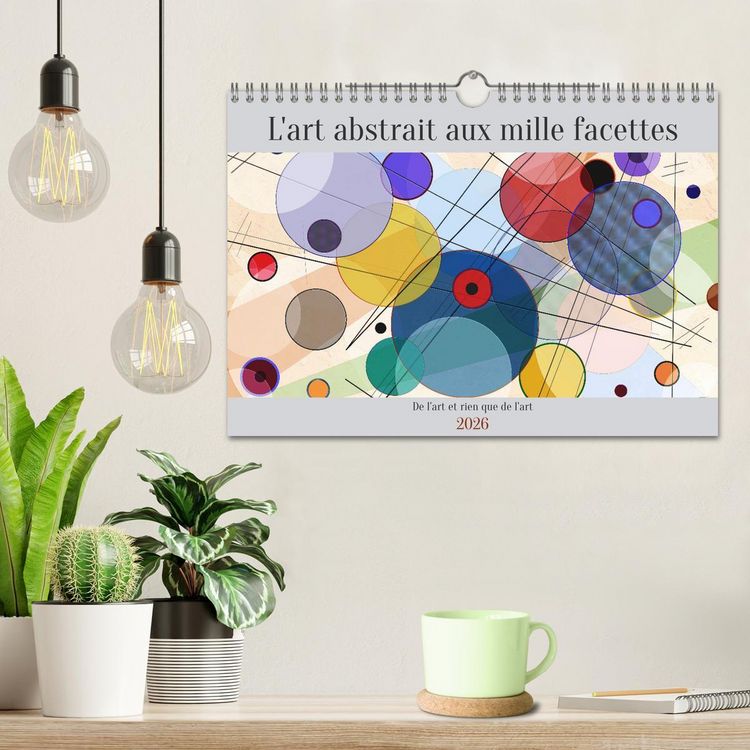 Produktbild: L'art abstrait aux mille facettes (Calendrier mural 2026 DIN A4 vertical), CALVENDO calendrier mensuel