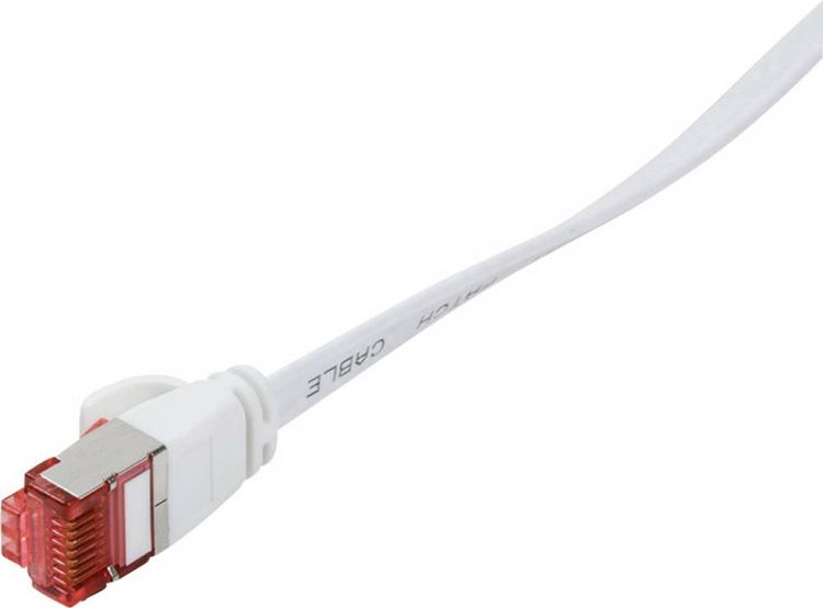 Produktbild: LogiLink CF2051S RJ45 Netzwerkkabel, Patchkabel CAT 6 U/FTP 2.00 m Wei&szlig; vergoldete Steckkontakte 1 St.