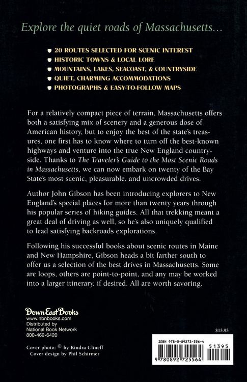 Produktbild: The Traveler's Guide to the Most Scenic Roads in Massachusetts