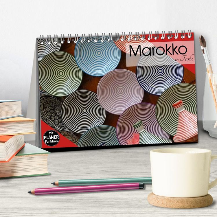 Produktbild: Marokko in Farbe (Tischkalender 2026 DIN A5 quer), CALVENDO Monatskalender