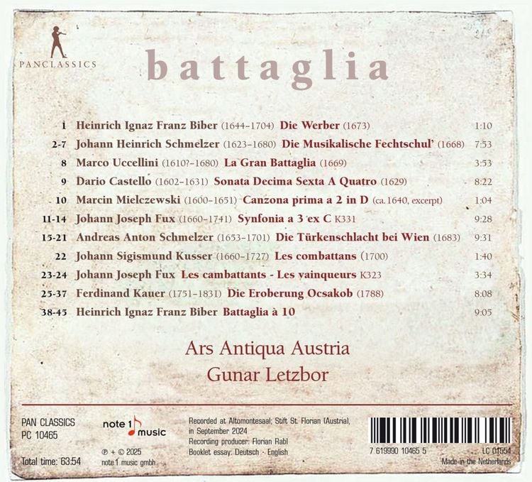 Produktbild: Battaglia - Works by Biber,Schmelzer,Castello,F