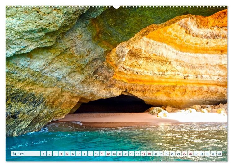 Produktbild: Algarve verliebt (Wandkalender 2026 DIN A2 quer), CALVENDO Monatskalender