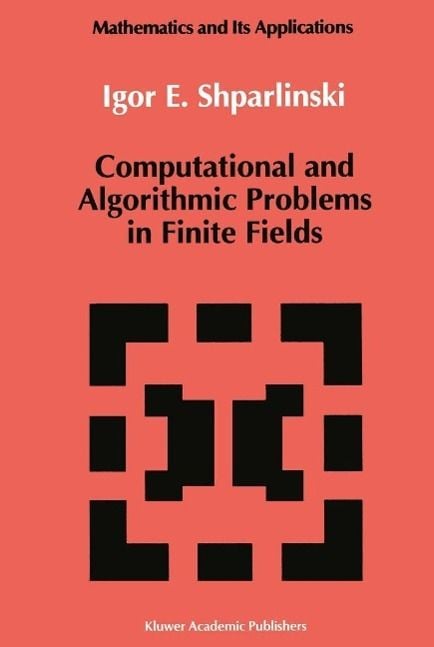 Produktbild: Computational and Algorithmic Problems in Finite Fields
