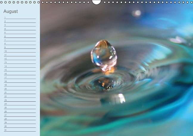 Produktbild: Geburtstagskalender "Wasser-Spiele" (Wandkalender immerw&auml;hrend DIN A3 quer)