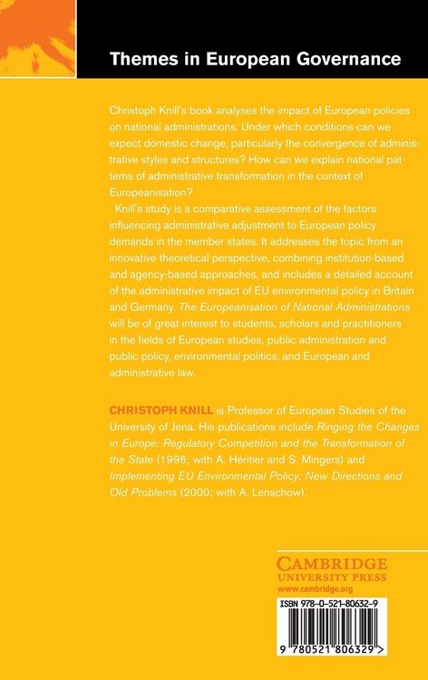 Produktbild: The Europeanisation of National Administrations