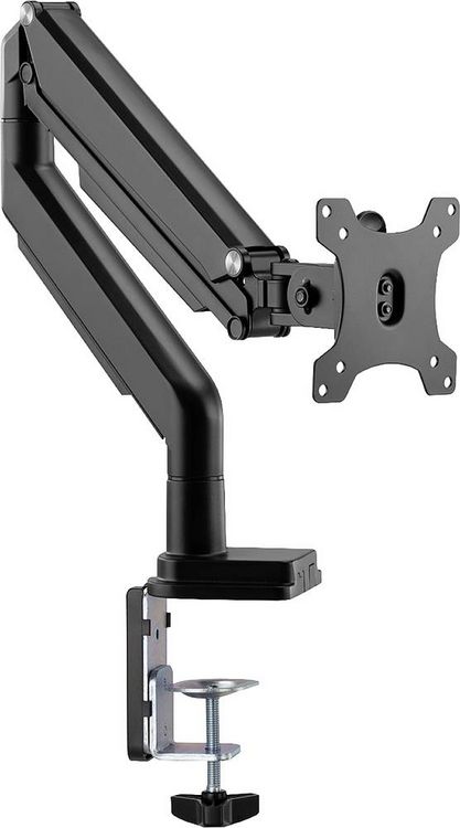 Produktbild: Digitus Monitor-Tischhalterung DA-90394 1 Display(s) 38,1 cm (15") - 81,3 cm (32") Schwarz Drehbar, H&ouml;henverstellbar, Neigbar, Rotierbar, Schwenkbar