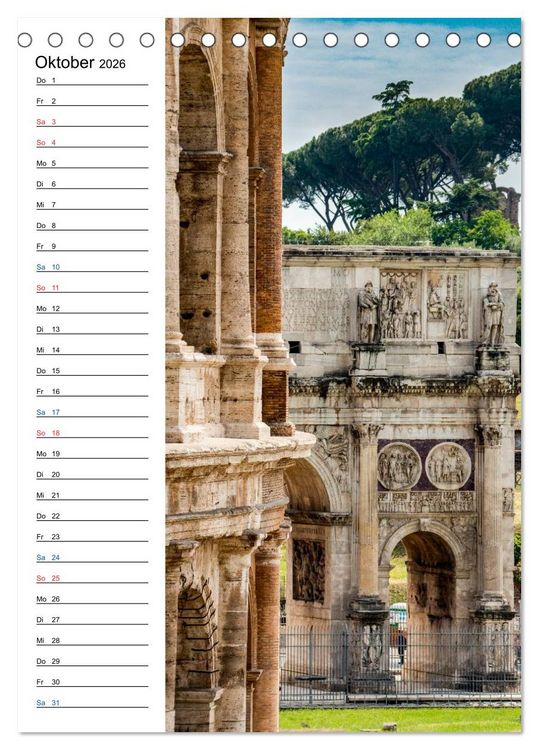 Produktbild: Antikes Rom (Tischkalender 2026 DIN A5 hoch), CALVENDO Monatskalender