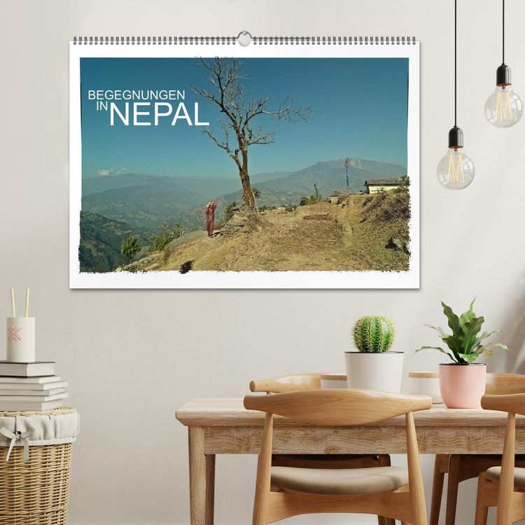 Produktbild: BEGEGNUNGEN IN NEPAL (Wandkalender 2026 DIN A2 quer), CALVENDO Monatskalender