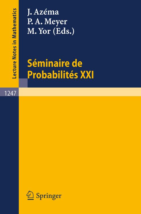 Produktbild: Seminaire de Probabilites XXI