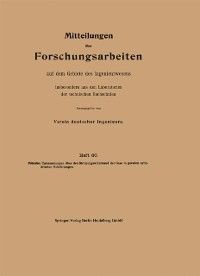 Produktbild: Mitteilungen &uuml;ber Forschungsarbeiten auf dem Gebiete des Ingenieurwesens