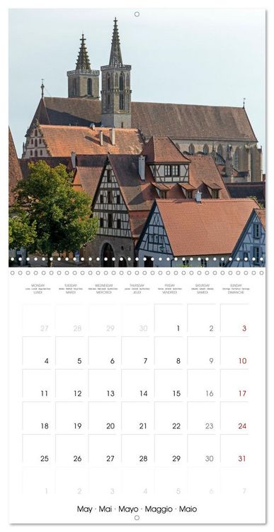 Produktbild: Rothenburg ob der Tauber - Medieval town in Germany (Wall Calendar 2026 12 &times; 12 Inch) CALVENDO 12 Month Wall Calendar