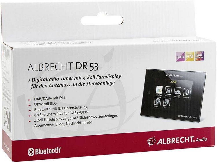 Produktbild: Albrecht DR 53 DAB+/UKW/Bluetooth Tischradio DAB, DAB+, UKW Inkl. Fernbedienung, Spotify Schwarz