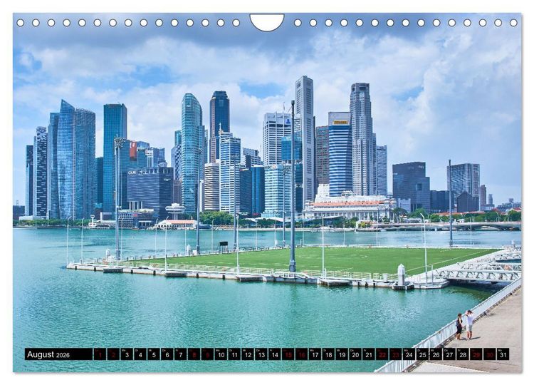 Produktbild: Singapur - Tradition trifft Moderne (Wandkalender 2026 DIN A4 quer), CALVENDO Monatskalender