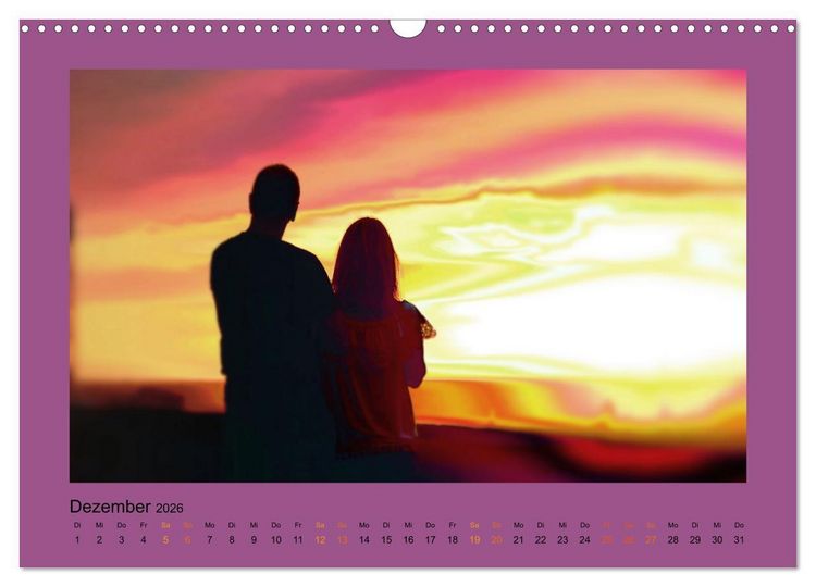 Produktbild: Den Sonnenuntergang gemeinsam genie&szlig;en (Wandkalender 2026 DIN A3 quer), CALVENDO Monatskalender