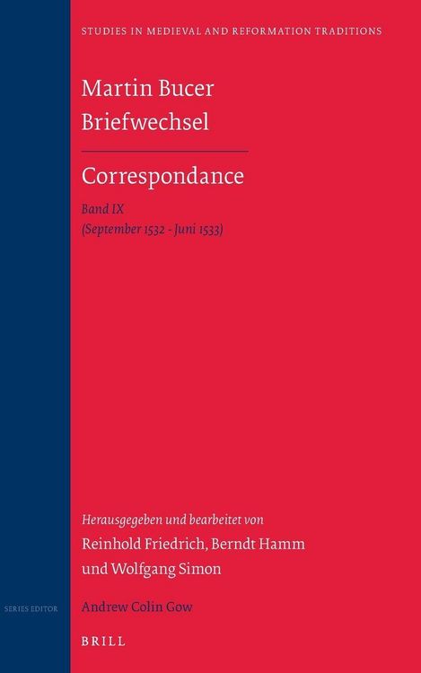 Produktbild: Martin Bucer Briefwechsel/Correspondance