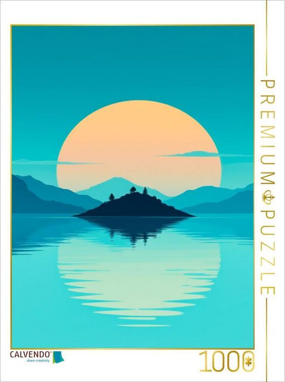 Produktbild: CALVENDO Puzzle Spiegelung von Himmel und Erde | 1000 Teile Lege-Gr&ouml;&szlig;e 64x48cm Foto-Puzzle f&uuml;r gl&uuml;ckliche Stunden
