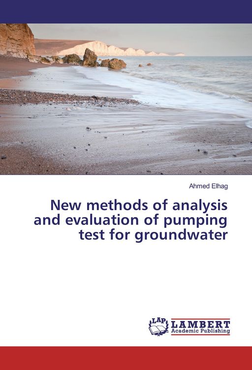 Produktbild: New methods of analysis and evaluation of pumping test for groundwater