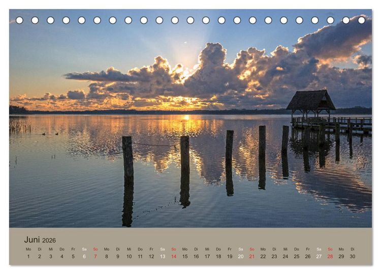 Produktbild: Lichtstimmungen im sch&ouml;nen Schleswig Holstein (Tischkalender 2026 DIN A5 quer), CALVENDO Monatskalender