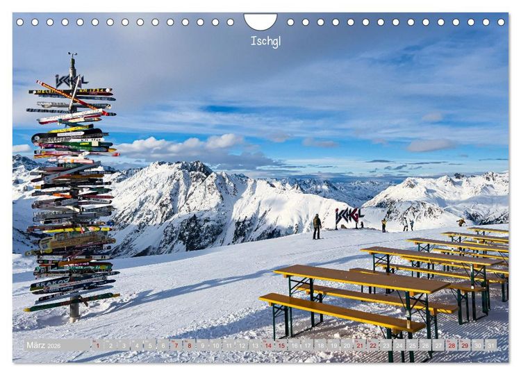 Produktbild: Winterdreams - Lech, Leutasch, Gurgl, Ischgl, S&ouml;lden (Wandkalender 2026 DIN A4 quer), CALVENDO Monatskalender