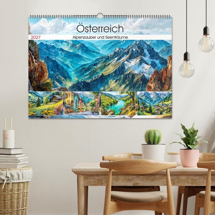 Produktbild: &Ouml;sterreich. Alpenzauber und Seentr&auml;ume (Wandkalender 2027 DIN A2 quer), CALVENDO Monatskalender