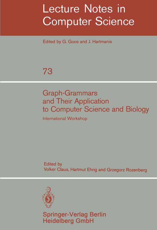 Produktbild: Graph-Grammars and Their Application to Computer Science and Biology
