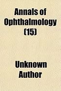 Produktbild: Annals of Ophthalmology (Volume 15)
