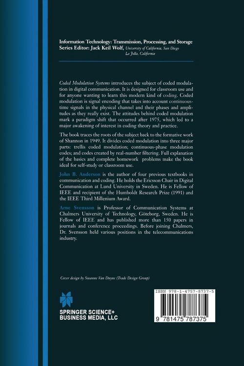 Produktbild: Coded Modulation Systems