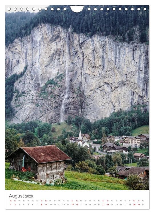 Produktbild: Schweiz (Wandkalender 2026 DIN A4 hoch), CALVENDO Monatskalender