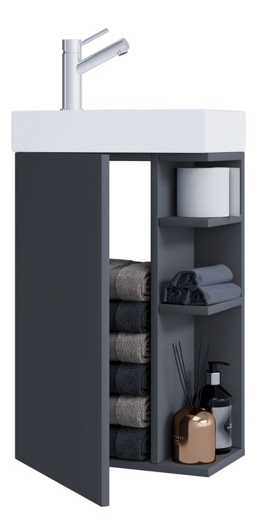 Produktbild: 2-tlg G&auml;ste WC Waschplatz Bad Waschtisch Lumia