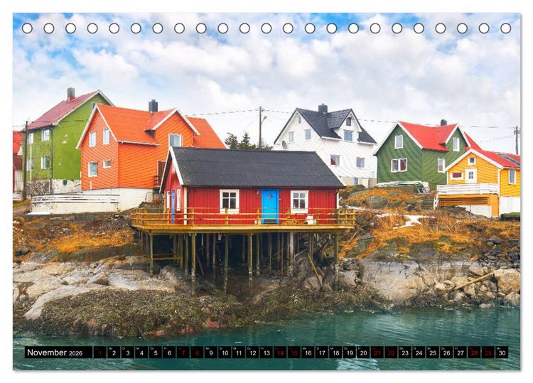 Produktbild: Lofoten Inselzauber (Tischkalender 2026 DIN A5 quer), CALVENDO Monatskalender