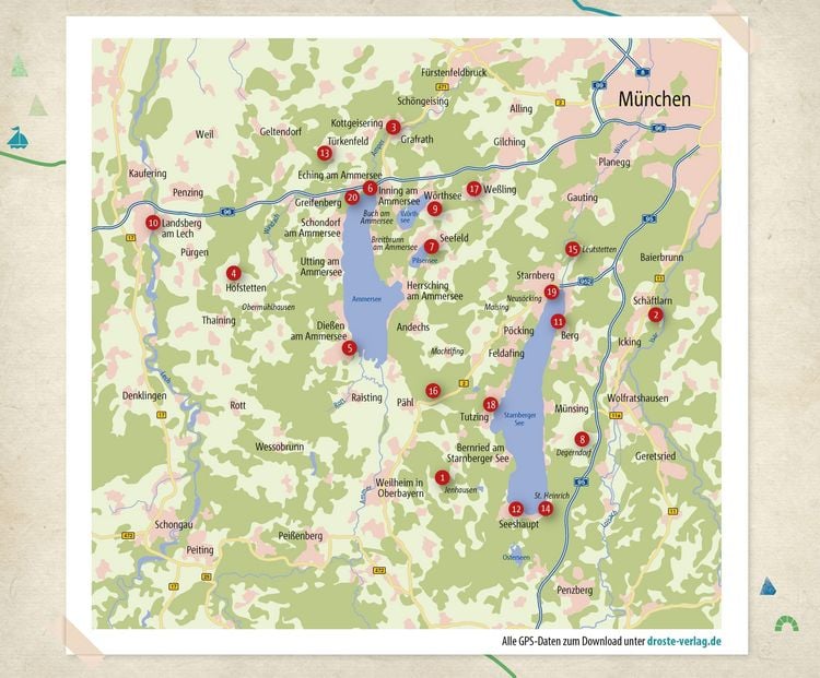 Produktbild: F&uuml;nfseenland. Wandern f&uuml;r die Seele