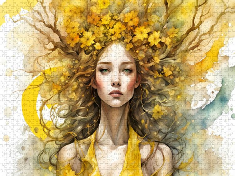 Produktbild: CALVENDO Puzzle Ein Motiv aus dem Kalender Baum Prinzessinnen | 1000 Teile Lege-Gr&ouml;&szlig;e 64x48cm Foto-Puzzle f&uuml;r gl&uuml;ckliche Stunden