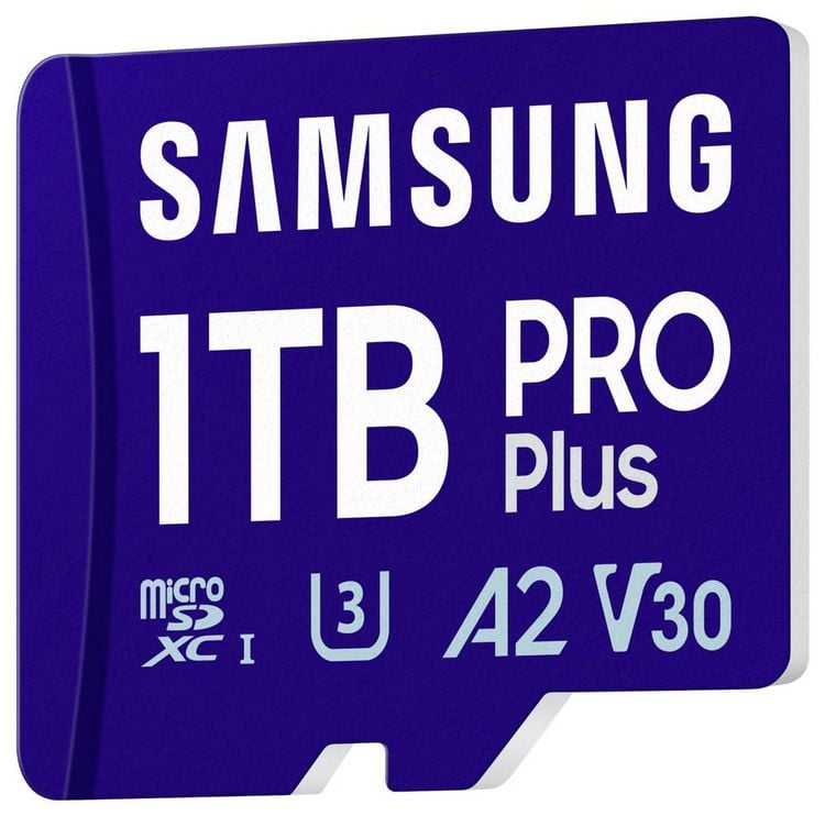 Produktbild: Samsung microSD Card PRO Plus (2023) miniSDXC-Karte Retail 1TB Class 10, UHS-Class 1, Class 3 UHS-I , v30 Video Speed Class, A2
