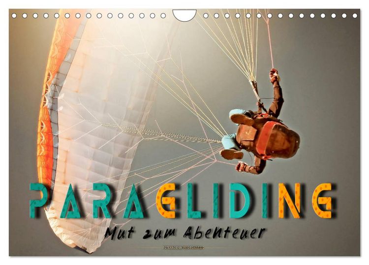 Produktbild: Paragliding - Mut zum Abenteuer (Wandkalender 2026 DIN A4 quer), CALVENDO Monatskalender