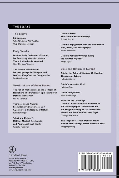 Produktbild: A Companion to the Works of Alfred Doblin