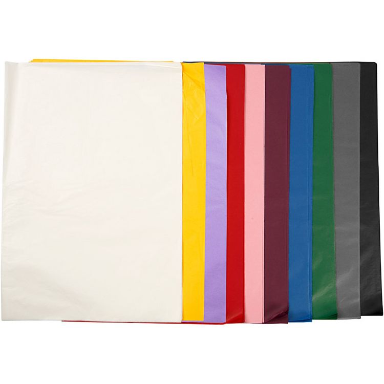 Produktbild: Creativ Company Seidenpapier, Blatt 50x70 cm, 17 g, 10x25 Blatt