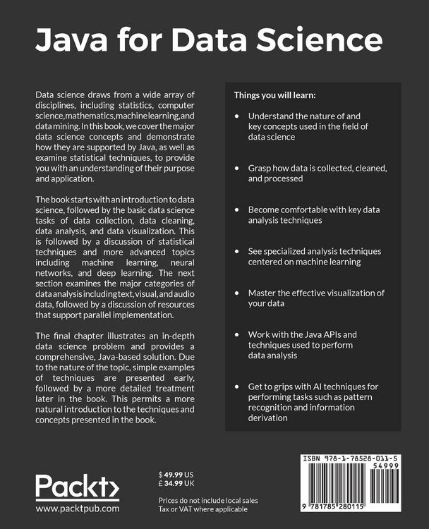 Produktbild: Java for Data Science