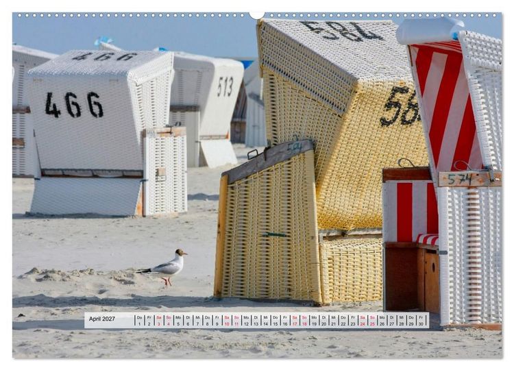 Produktbild: K&uuml;stenzauber Nordfriesland (Wandkalender 2027 DIN A2 quer), CALVENDO Monatskalender