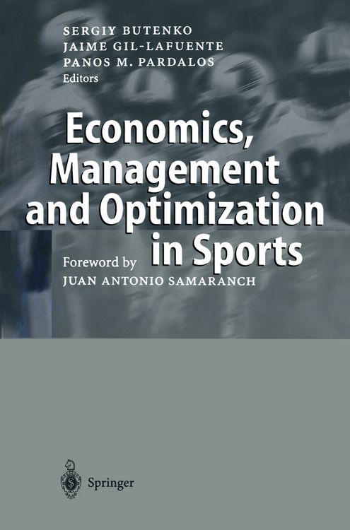 Produktbild: Economics, Management and Optimization in Sports