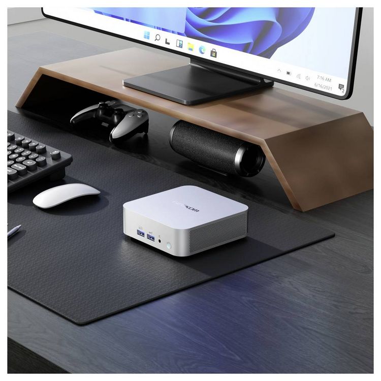 Produktbild: GEEKOM Mini PC A8 AMD Ryzen 7 8745HS 5.1 GHz 16 GB RAM 1 TB SSD AMD Radeon&trade; 610M Win 11 Pro A8-2