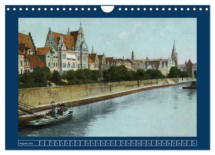 Produktbild: Historisches Bremen an der Weser von 1888 bis 1918 (Wandkalender 2026 DIN A4 quer), CALVENDO Monatskalender