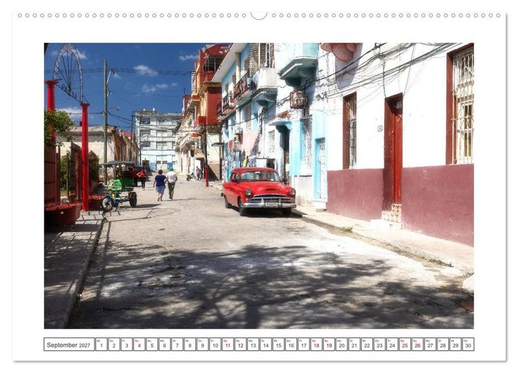 Produktbild: Amerikanische Legenden, unterwegs auf Kubas Stra&szlig;en (Wandkalender 2027 DIN A2 quer), CALVENDO Monatskalender