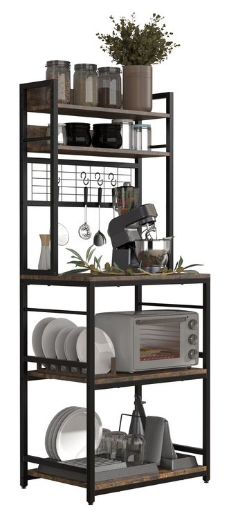 Produktbild: K&uuml;chenregal Kommode Buffet Mikrowelle Kolari