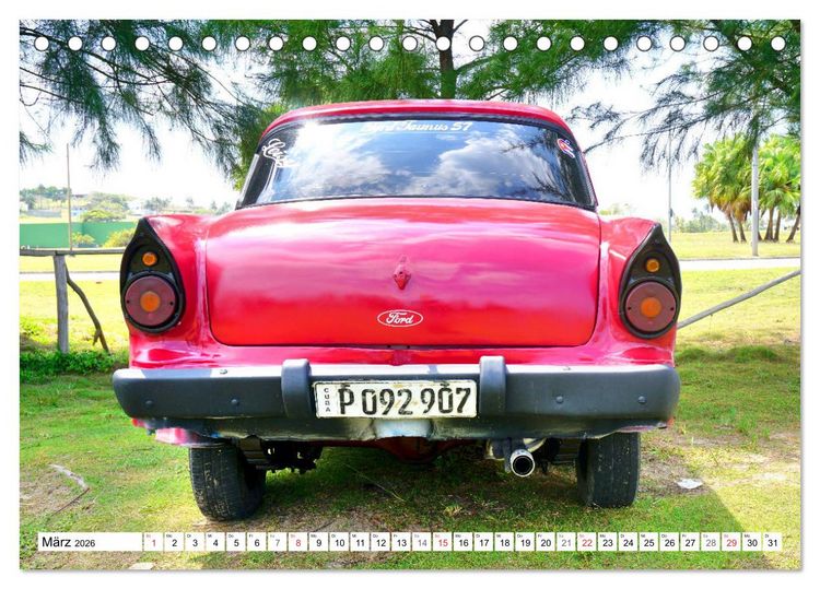 Produktbild: Ford Taunus P2 - 17M - Ein Klassiker aus K&ouml;ln in Kuba (Tischkalender 2026 DIN A5 quer), CALVENDO Monatskalender
