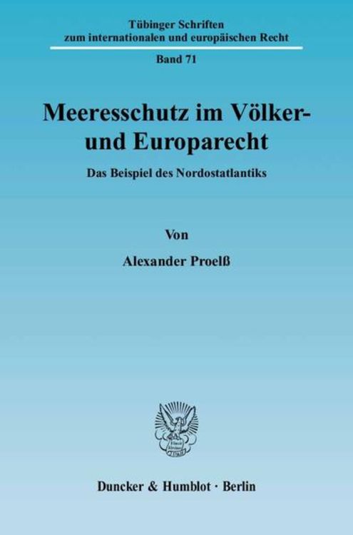 Produktbild: Meeresschutz im V&ouml;lker- und Europarecht.