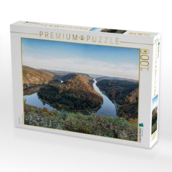 Produktbild: CALVENDO Puzzle Saarschleife | 1000 Teile Lege-Gr&ouml;&szlig;e 64x48cm Foto-Puzzle f&uuml;r gl&uuml;ckliche Stunden