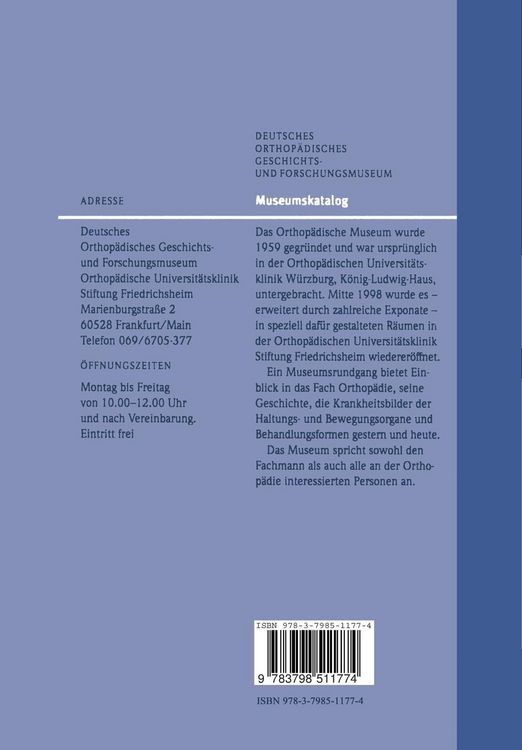 Produktbild: Orthop&auml;die - Geschichte und Zukunft