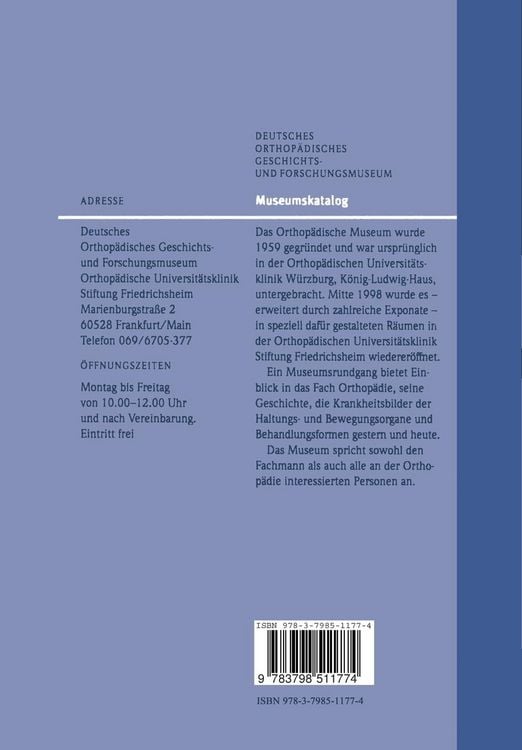 Produktbild: Orthop&auml;die - Geschichte und Zukunft